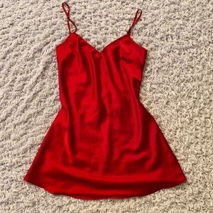 Red Satin Slip